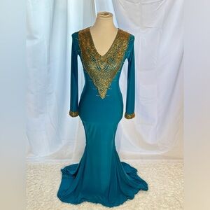 Handmade Beaded Evening Gown
